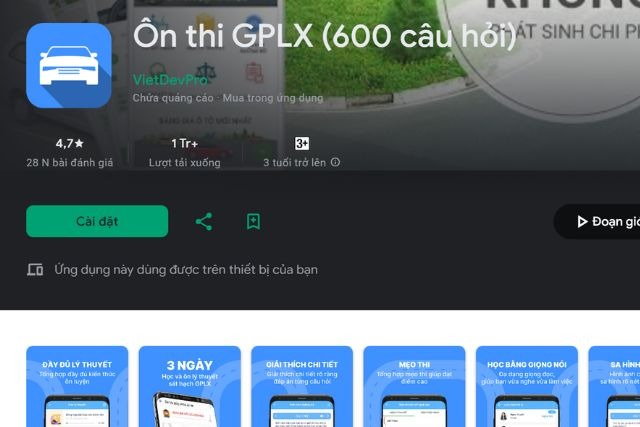 Luyện tập trên app sẽ tạo phản xạ và có thể ghi nhớ câu trả lời dễ dàng hơn