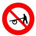 Ý nghĩa biển báo giao thông Biển báo cấm xe người kéo đẩy