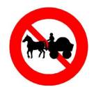 Ý nghĩa biển báo giao thông Biển báo cấm xe súc vật kéo