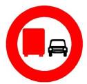 Ý nghĩa biển báo giao thông Biển báo cấm xe tải vượt