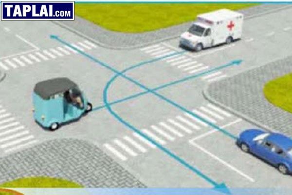 nguyên tắc giải sa hình các xe đã vào giao lộ