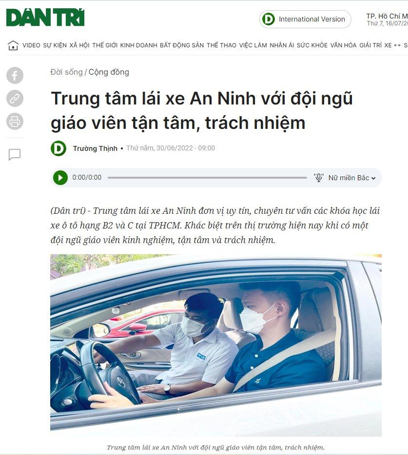 Trung tâm lái xe An Ninh có uy tín không